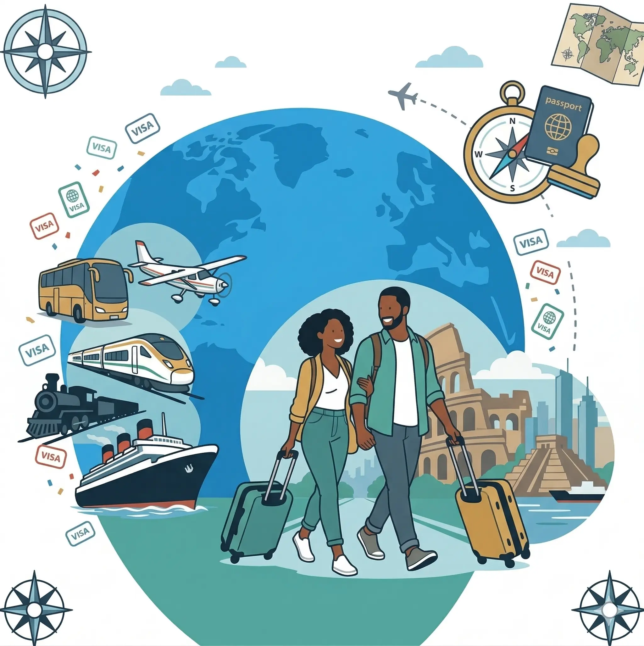 Globus Travel Services Illustration